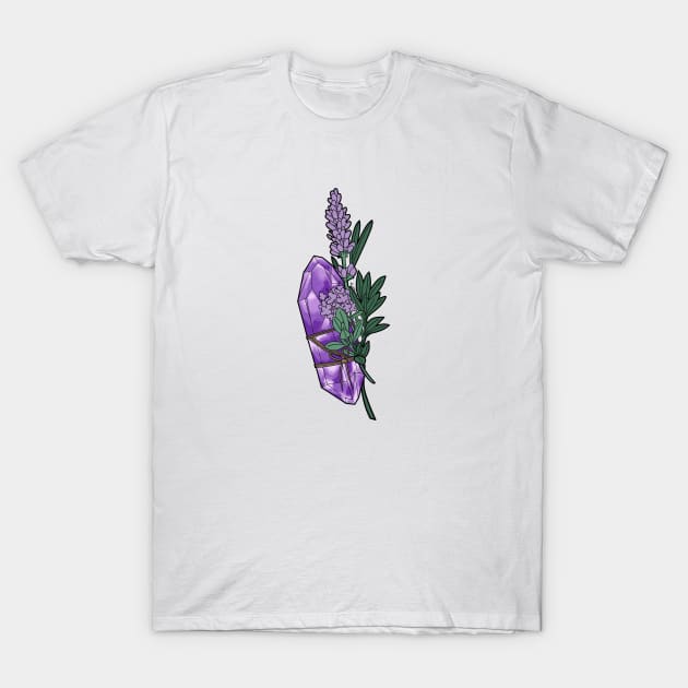 Amethyst and lavender T-Shirt by Qwerty